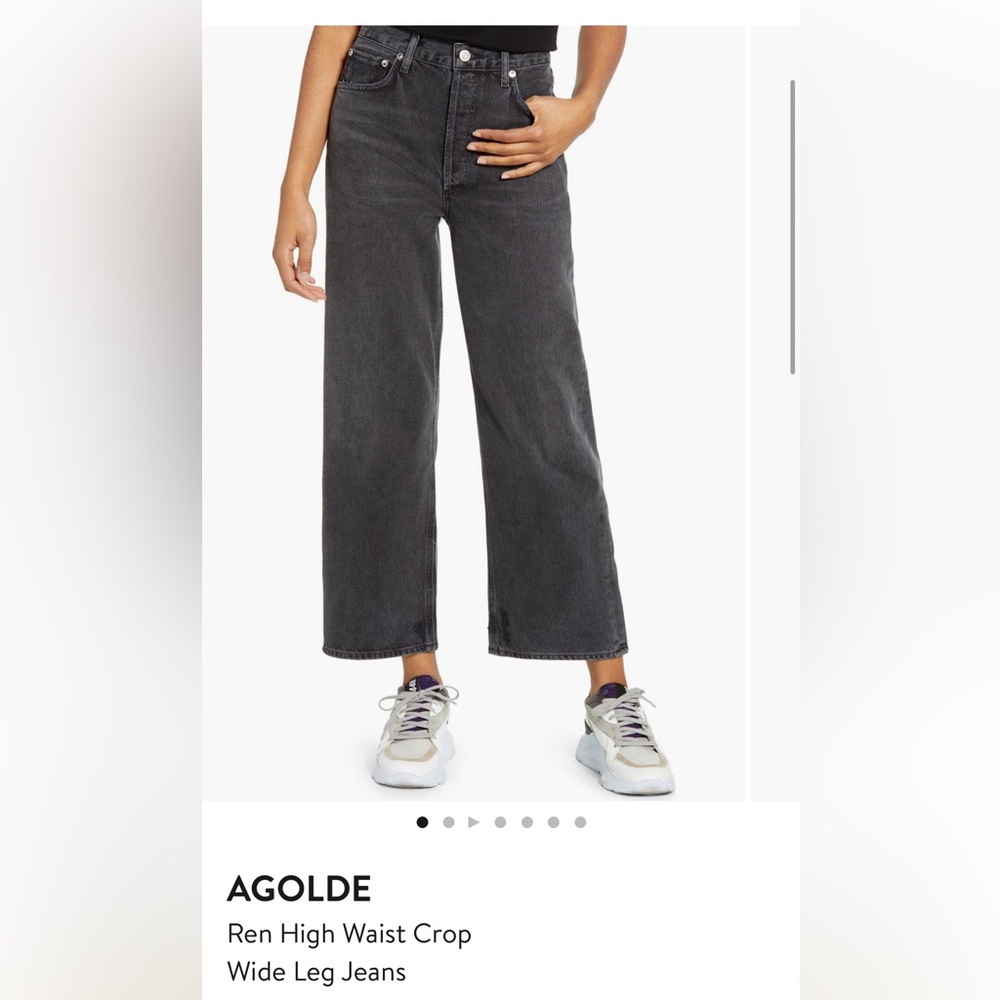 AGOLDE
Ren High Waist Crop
Wide Leg Jeans